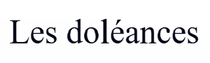 Vitrine des Doléances